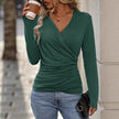 V-neck Long-sleeved Top