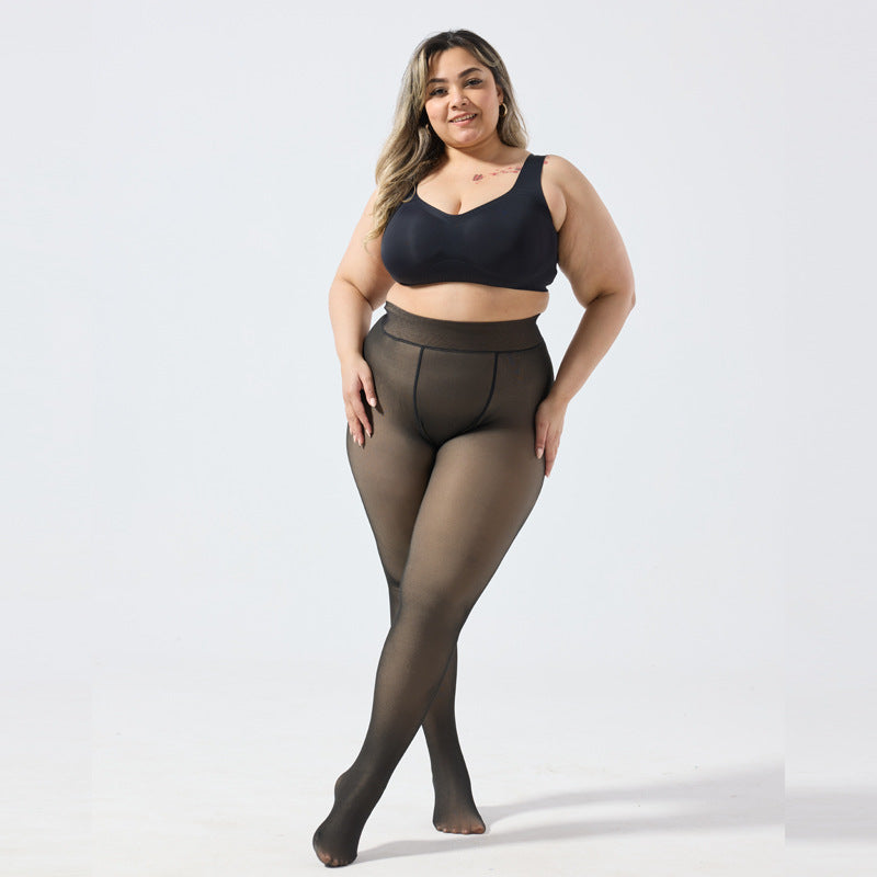 Black Sheer Wash Leggings