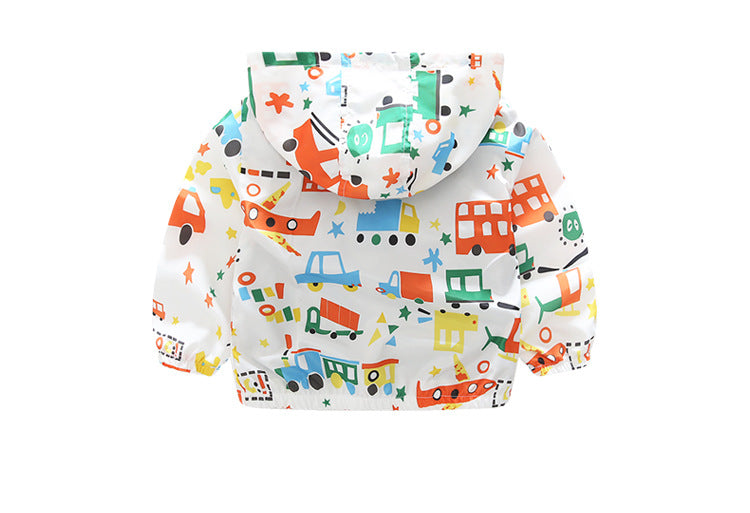 Airplane Printed Windbreaker Jackets