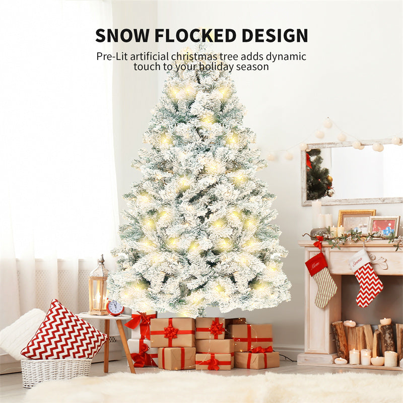 Snow Flocked Artificial Christmas Tree