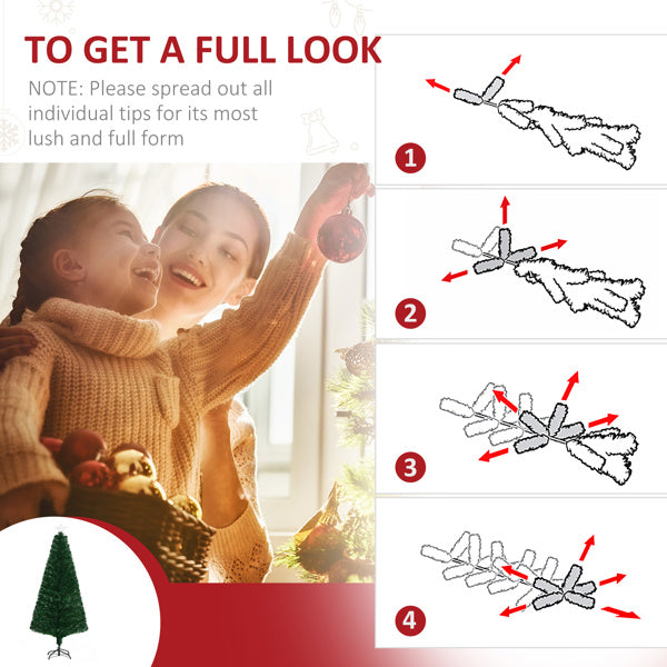 Pre - Lit PVC Branches Christmas Tree