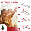 Pre - Lit PVC Branches Christmas Tree