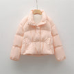 Solid Color Simple Down Jacket For Women