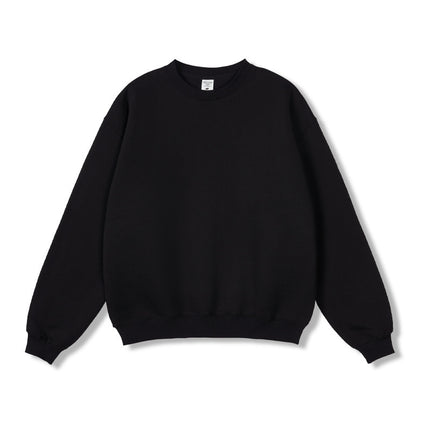 Men's Solid Color Fleece-lined Jumper