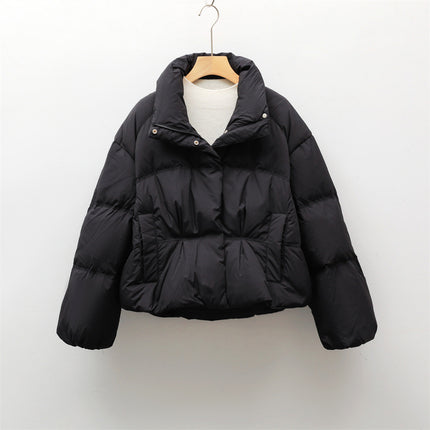 Solid Color Simple Down Jacket For Women