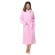 Women's Bathrobe Ladies Fleece Plush Warm Long Robes Fleece Nightgown Sleepwear