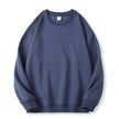 Men's Solid Color Fleece-lined Jumper