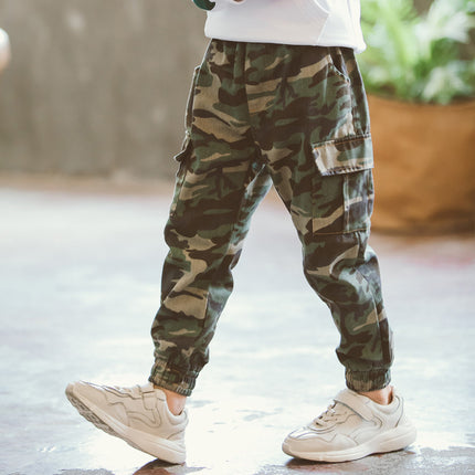 Boys Camouflage Casual Trousers