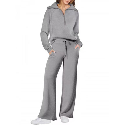 Half Zip Casual Lounge Set