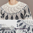 Men's Christmas Round Neck Jacquard Knitted Sweater