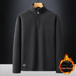 Men's Fleece Stand Collar Solid Warm Jacket