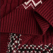Christmas Retro Round-neck Cable Knit Sweater
