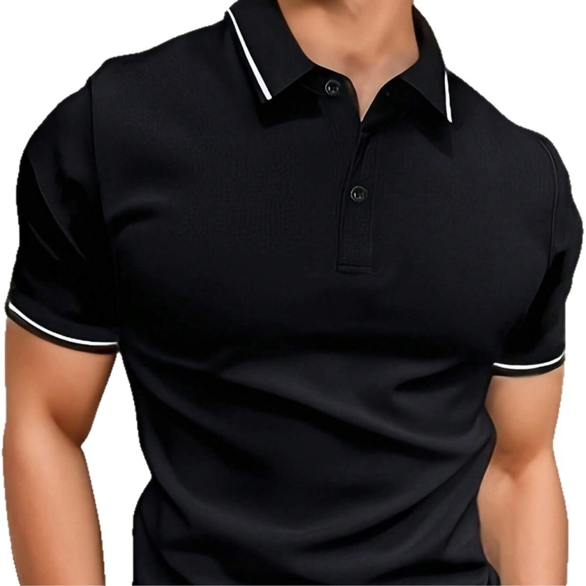 Men's Casual Button Short Sleeve Lapel Shirt