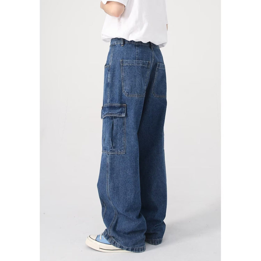 American Retro Loose Casual Workwear Jeans