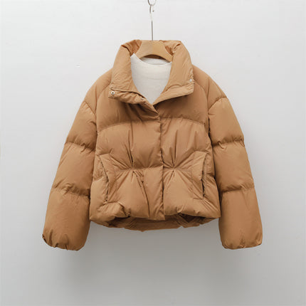 Solid Color Simple Down Jacket For Women