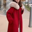 Big Fur Collar Coat