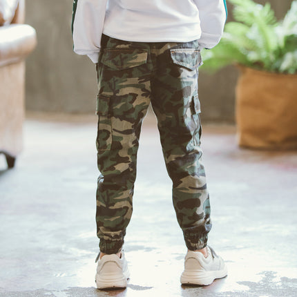 Boys Camouflage Casual Trousers
