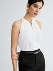 Sleeveless Halter Neck Top