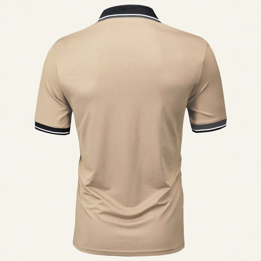 Men's Casual Button Short Sleeve Lapel Shirt