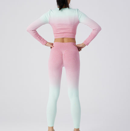 Women's 2 Tone Yoga Pants Set