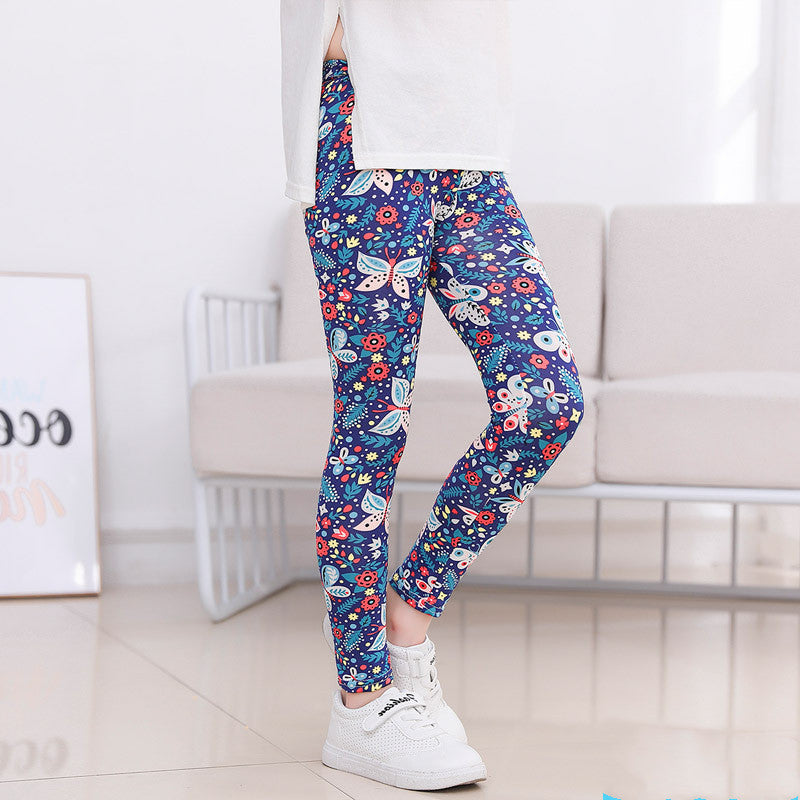Girls' Polka Dot & Print Designs Leggings