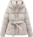 Women's Short Tie-front Warm Coat