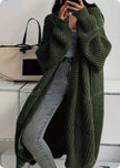 Idle Style Loose Thick Knitted Coat For Women