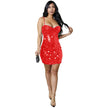 Sleeveless High-end Bodycon Sequin Spaghetti Strap Dress