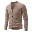 Men's Casual Knitted Fashion Cable Loose V-Neck Cardigan