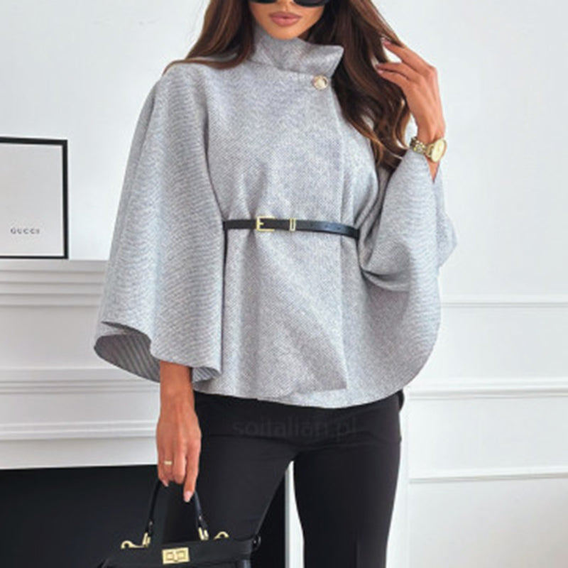 Women's Batwing Sleeve Cape Coat