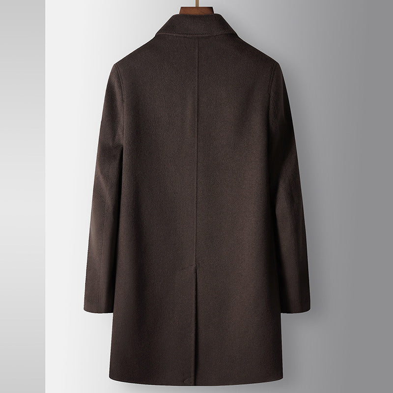 Men's Autumn And Winter Mid-length Detachable White Goose Down Inner Handmade Coat