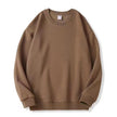 Men's Solid Color Fleece-lined Jumper