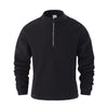 Men's Casual Pullover Jacquard Fleece Stand-up Collar Sweatshirt
