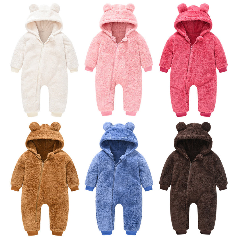 Cute Wool Sweater Jumpsuit Suitable For Babies