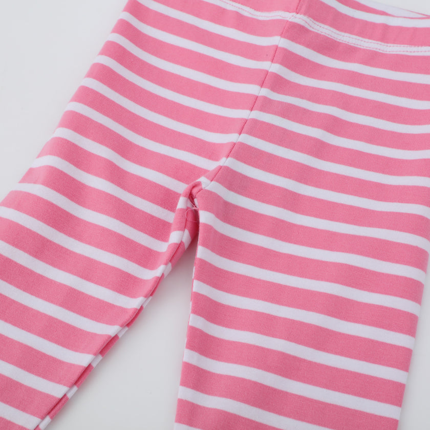 Girls Sunflower Stripe Leggings