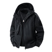 New Trendy Men's Windbreaker Slim Hooded Shoulder Patch Outdoor Jacket
