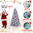 Pre-Lit Snow Flake Christmas Tree