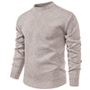 Fleece-lined Thick Round Neck Knitted Cardigan