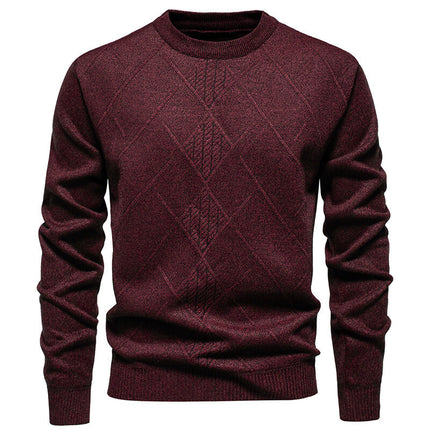 Fleece-lined Thick Round Neck Knitted Cardigan