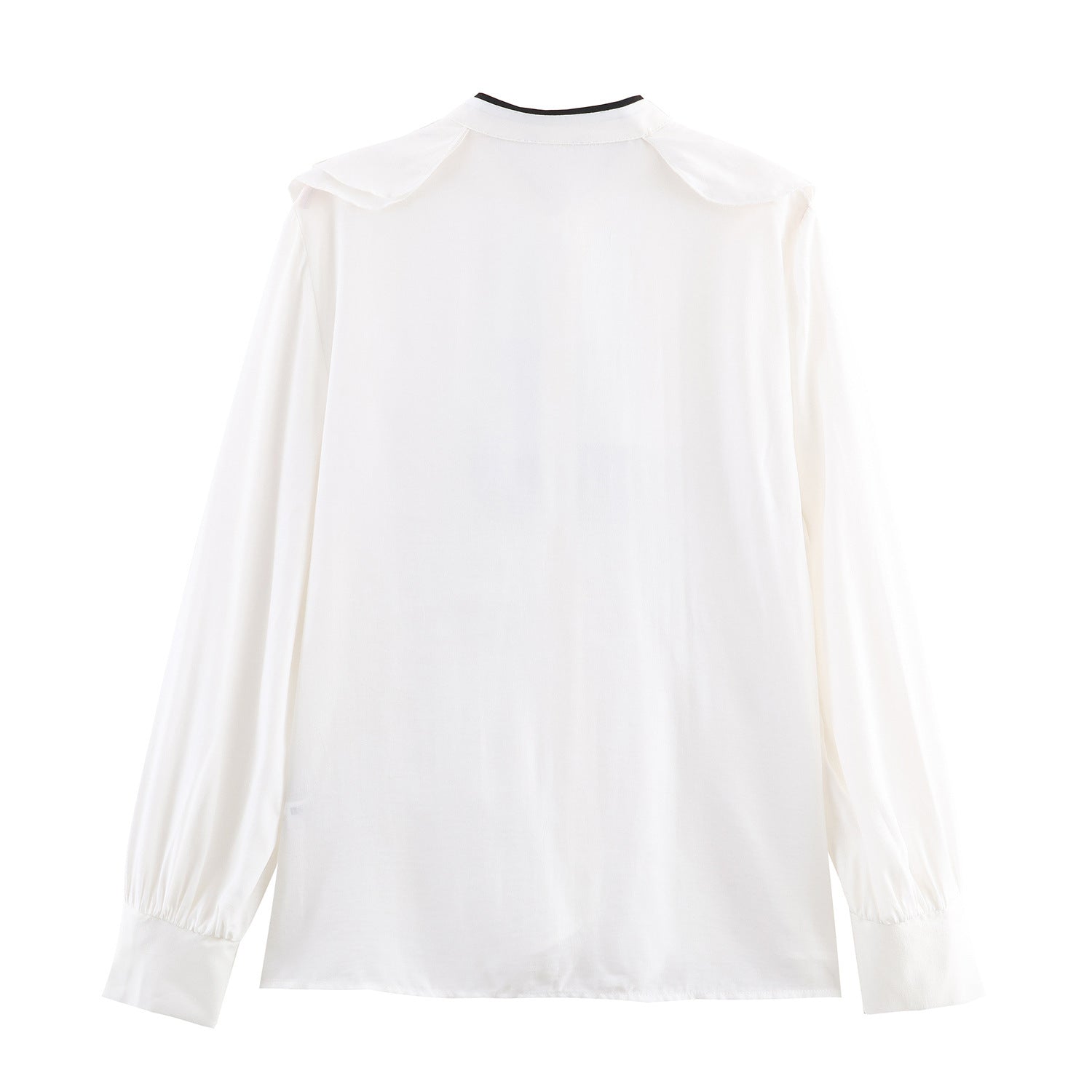Women's Color-block Bow Layered Decorative Shirt