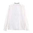 Women's Color-block Bow Layered Decorative Shirt