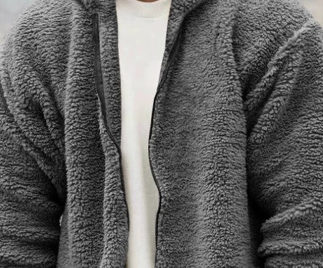 Casual Men's Solid Mink Cardigan