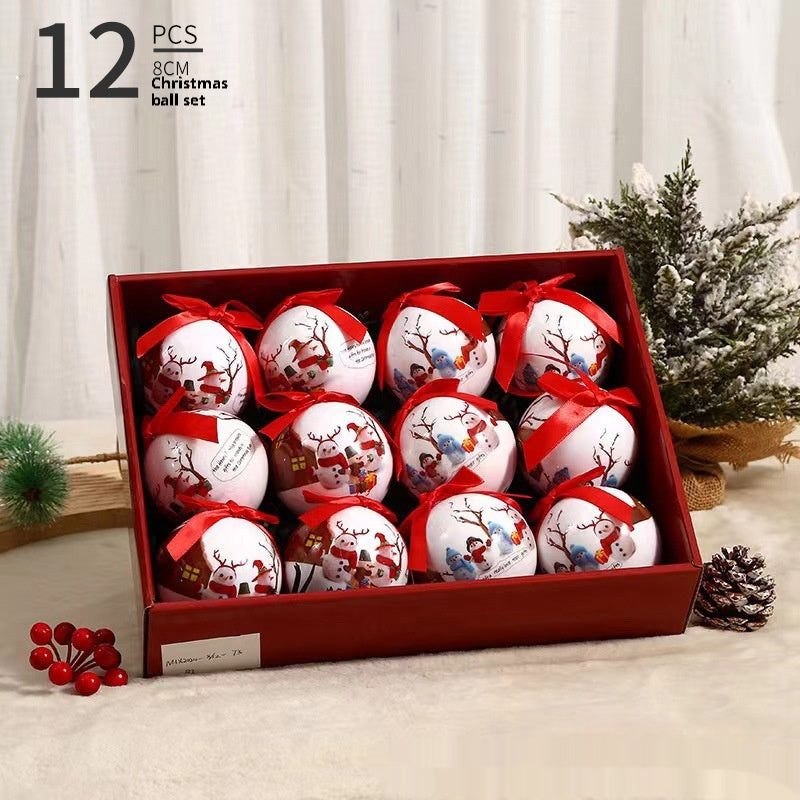 Exquisite Pattern Christmas Tree Ornament Ball