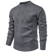 Fleece-lined Thick Round Neck Knitted Cardigan