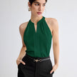 Sleeveless Halter Neck Top
