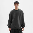Men's Solid Color Fleece-lined Jumper