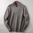 Soft Fabric Half-zip Solid Knitwear