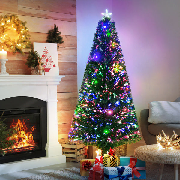 Pre - Lit PVC Branches Christmas Tree