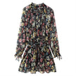 Women's Fashion Simple Floral Print Dress