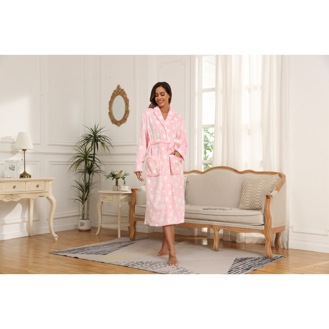 Soft Fleece Robes For Women, Lightweight And Warm, Spa & Bath Robes For Mom, Wife & Friend